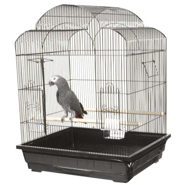 Black Victorian Bird Cage - 25"x21"x32"
